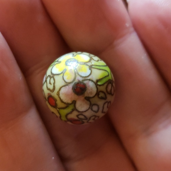 Vintage Cloisonné Bead Pendant - Picture 2 of 6